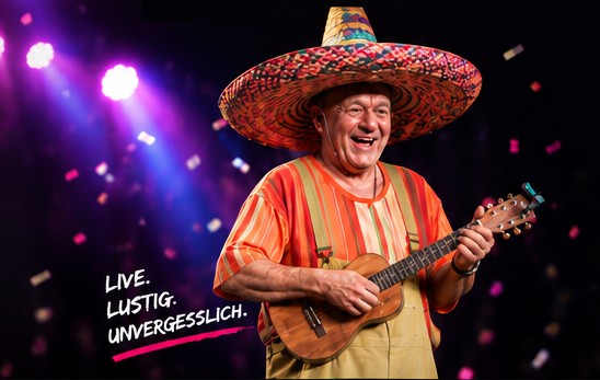 Alfonso als Pepe auf der Bühne
